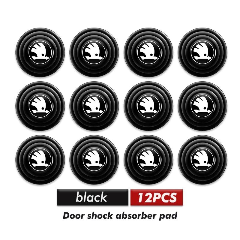Car Sticker Car Door Anti-shock Pad Buffer Pad Crash Pad Silicone Pads Accessories For Skoda Octavia A5 A7 RS Fabia Superb Rapid NL6