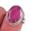 Red Ruby(Simulated) Gemstone Handmade 925 Sterling Silver Gift Ring S.6.5 D8b93