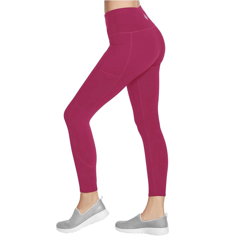 Skechers Леггинсы Go Walk с высокой талией 7/8, женские фиолетовые леггинсы