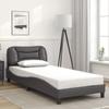 VidaXL Bed Frames Without Mattress Hvar, Upholstered Bed, Slat Base, Single Bed, Adult Bedroom Bed 3207977