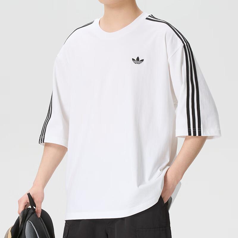 adidas Оригиналы 3S Спортивная дышащая хлопковая футболка с коротким рукавом и круглым вырезом для мужчин Топы KG6332