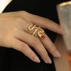 High Class Personality Redstone Snake Ring European and N Ring