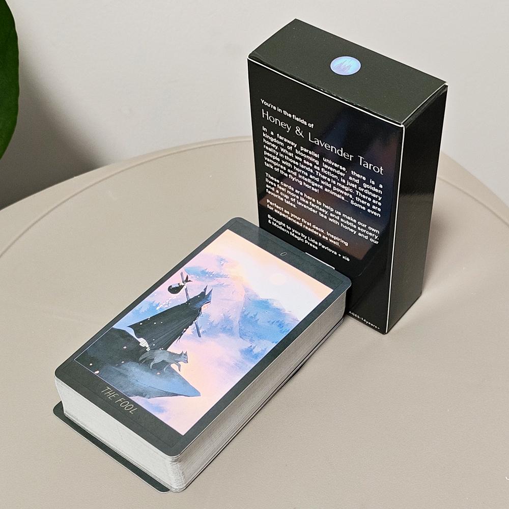 Таро «Мед и Лаванда» Эфирное Фэнтези Арт 10,3*6 см 78 Карт Сочетает Мечтательную Эстетику с Глубоким Мистическим Символизмом
