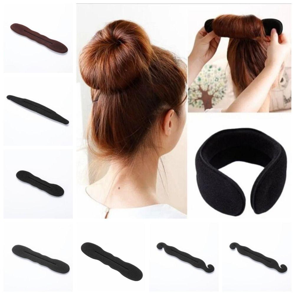 Пена губка зажим для прически твист-мейкер диск для волос пончик пучок бигуди плетение волос пучок для женщин