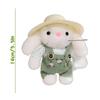 14см Плюшевый Набивной Садовый Зайчик Плюшевые Игрушки Одежда и Шляпы Ручной Работы Садовник Маленький Кролик Кукла Рождественские Подарки для Детей