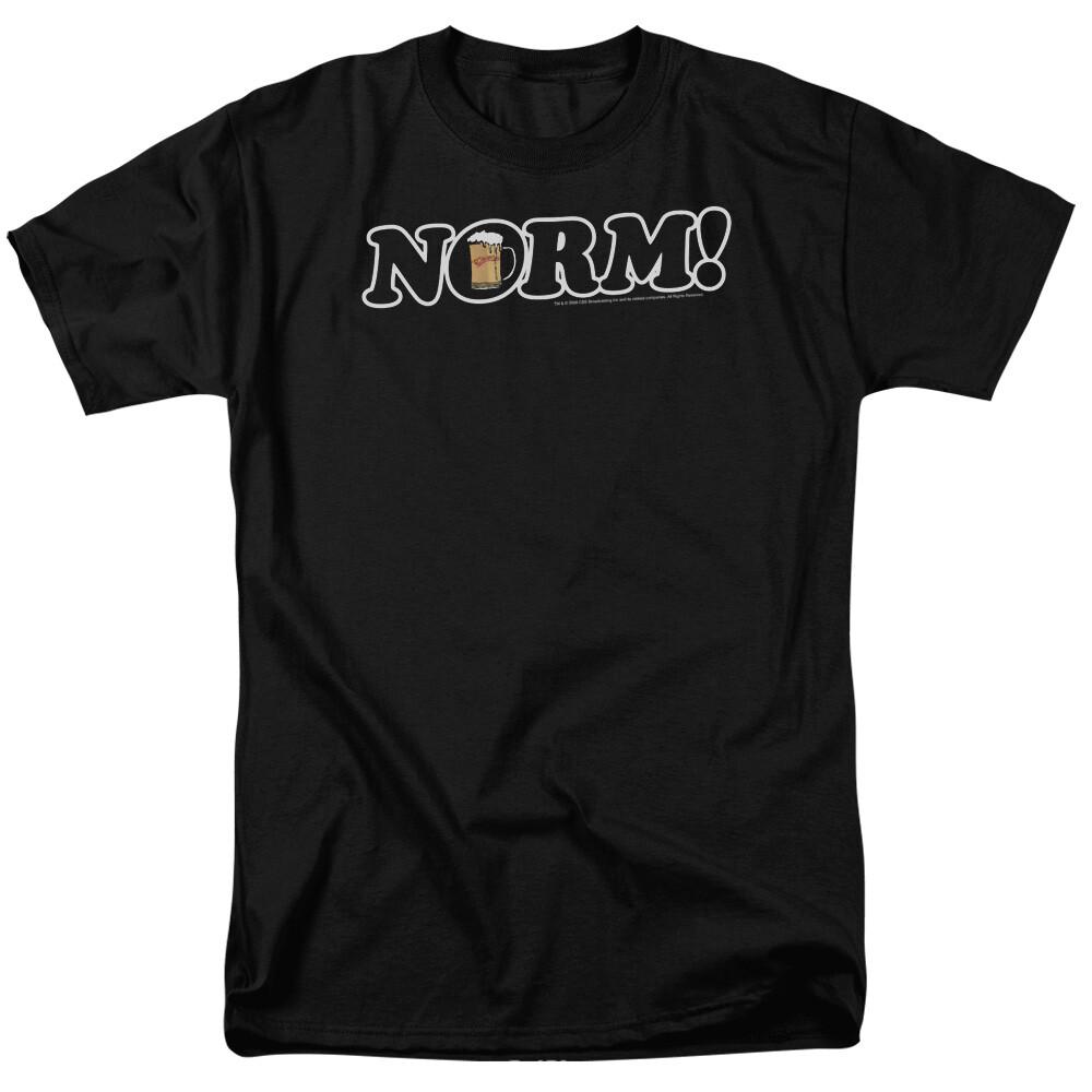26 Cheers Norm! T Shirt Mens Licensed Classic TV Merchandise Norm Peterson Black Unisex T-Shirt