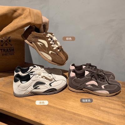 Dexun Shoes Женские 2025 Новые Осенние Популярные На Плоской Подошве Повседневные Спортивные Женские Туфли Студенческие Маленькие Белые Туфли Легкие Кроссовки для Бега