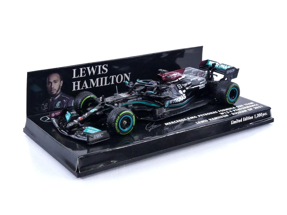 Масштаб Minichamps W12 Хэмильтон Победитель Гран-при Сочи 2021 100-я победа Готовая модель 1/43 M-AMG