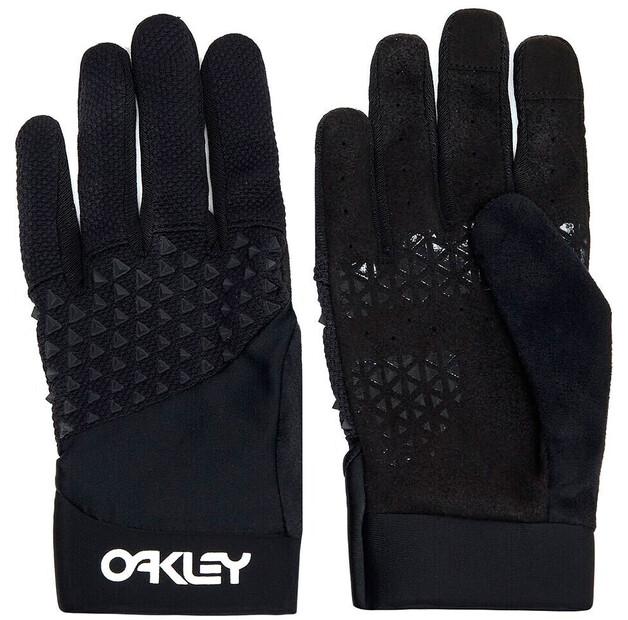 Велосипедные перчатки Oakley Drop In MTB (черные)