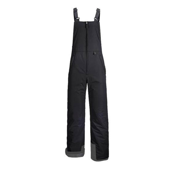 Утепленные лыжные брюки унисекс Водонепроницаемый лыжный полукомбинезон с застежкой-молнией спереди Ветрозащитные зимние брюки для сноуборда для мужчин и женщин