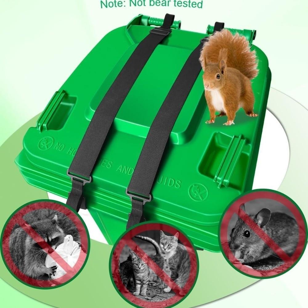 Metal Claws Garbage Can Locks Anti Slip Outdoor Trash Locks Trash Can Locks Residential Carts