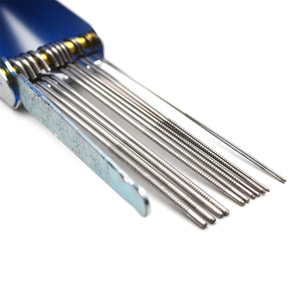 Набор надфилей для пропилов под порожек гитары, пила, стержни, набор для пропилов, инструмент лютье