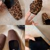Grape Mother Studiolee Temperament Small Square Head Love Leopard Print Korean Diamond Belt Shallow Mouth Mary Jane Single Shoes Women