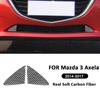 Углеродное волокно Для Mazda 3 Axela 2014-2016 Автомобиль Передний Бампер Треугольная Панель Отделка Покрытие Наклейка Декорация Экстерьера Аксессуары