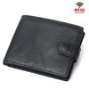 Rfid Genuine Leather Mens Wallet with Coin Pocket Bussiness Designer Mens Leather Wallet