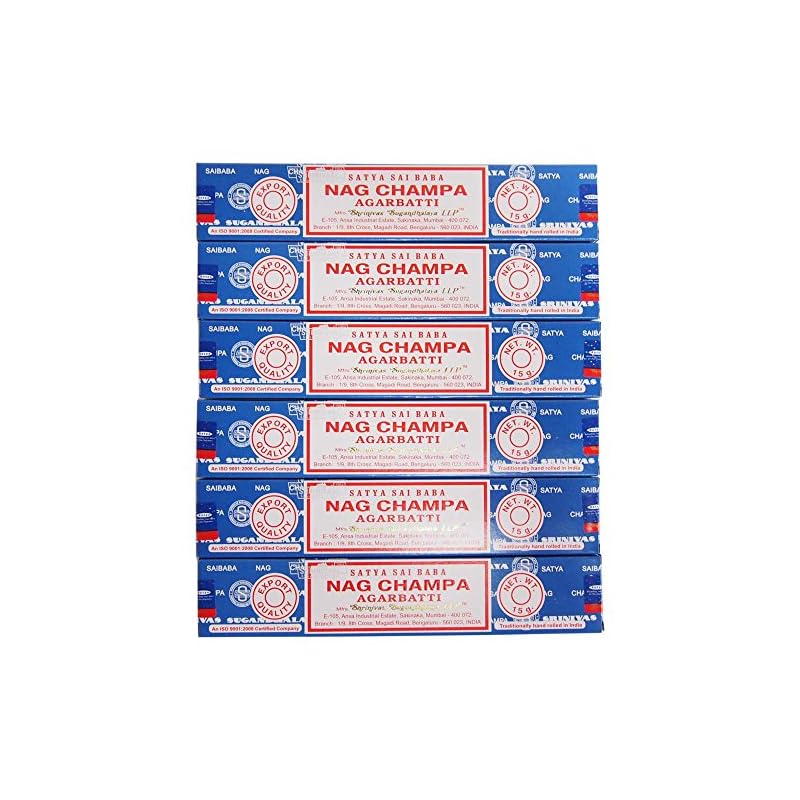 SATYA Sai Baba Nag Champa Палочки Тип 6 Штук