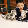 Simulation Leopard Doll Plush Toy Snow Leopard Leopard Doll Boy Soothing Rag Doll Birthday Gift