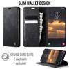 For Samsung Galaxy S23+ Case CASEME 033 Series RFID Blocking Wallet Stand Calf Texture Leather Phone Cover
