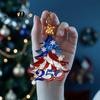 Decorative Window Entrance Pendant 250 Anniversary USA Christmas Ornament, America Years Patriotic Tree Party Gift Decoration, 1776-2026 2D