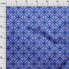 oneOone Cotton Flex Dark Blue Fabric Asian Dabu Print Sewing Fabric By The Yard Printed Diy Clothing Sewing Supplies 40 Inch