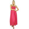 Women Long Maxi Dress 2 Piece Georgette Flowy Smocked Gown