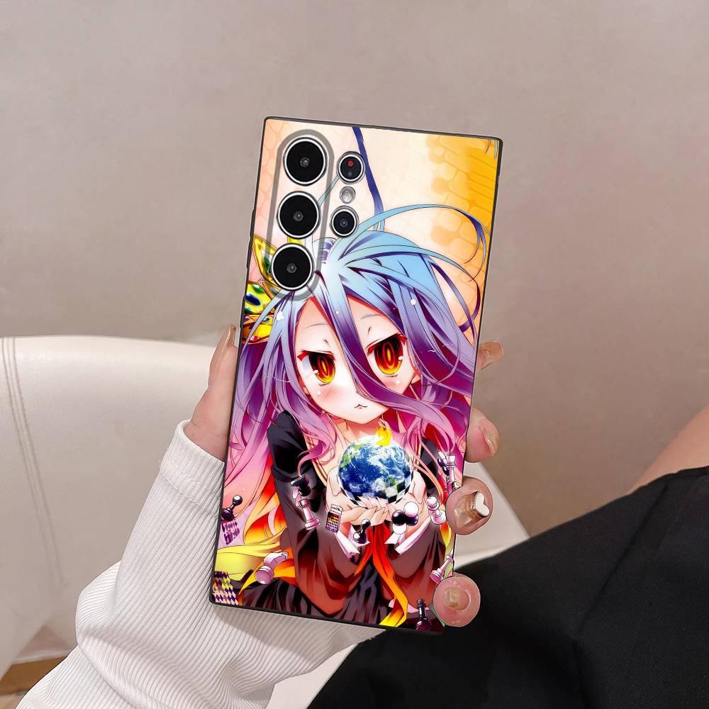 Чехол для телефона с аниме-тематикой No Game No Life для Samsung серии S S21 S22 S23 S24 S25 FE Plus Ultra, мягкий ТПУ, приятный для кожи
