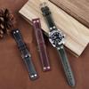 Oil Wax Genuine Leather Watch Strap 18mm-24mm Retro Rivets Bracelet Wristband Replacement Quick Release Watch Strap for Men