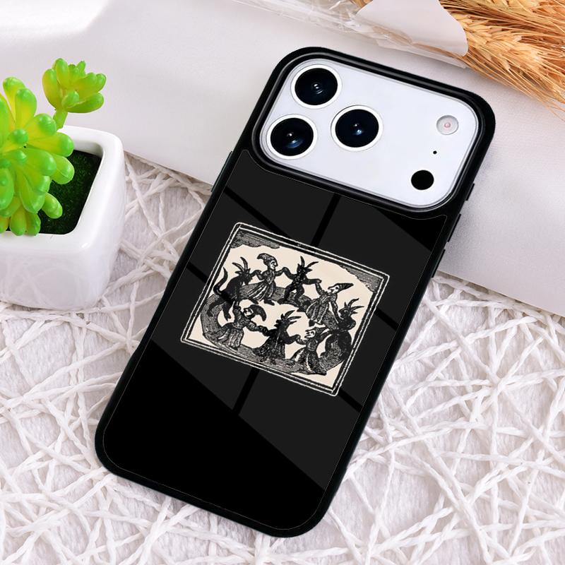 Ударопрочный чехол для телефона «Круглый танец ведьм» для iPhone 17 Air 16e 15 11 12 14 13 Pro Max Чехол Coque