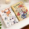 Кавайная тетрадь Judy Nick Fox формата A6 Зверополис Аниме Периферия Мягкая кожа Магнитная для Офиса и Школы Канцелярские товары Подарки