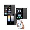 Tuya Zigbee 3,5-дюймовый умный настенный выключатель Сенсорный экран 4 группы выключателей Умный дом Радарный датчик 8-позиционный диммер Переключатель сцены для штор