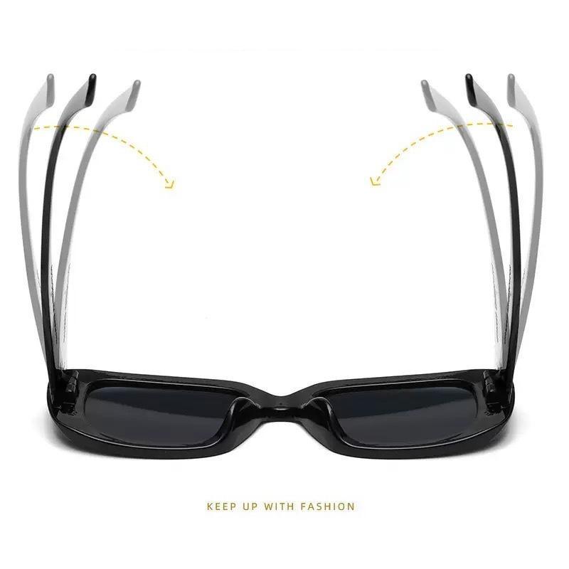 Модные классические винтажные солнцезащитные очки, женские ретро-прямоугольные солнцезащитные очки, женские очки в маленькой оправе