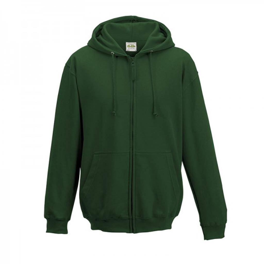 Awdis Plain Mens Hooded Full Zip Hoodie / Zoodie