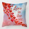 Home Decor Love in the Air Heart Printed Pillow Covers Pattern Cushion Cover Suitable for Sofa Bedroom Car Pillow Cover