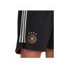 adidas Футбольные шорты FW22 с принтом логотипа, тремя полосками и эластичным поясом, домашняя форма сборной Германии, мужские штаны, черные HJ9605