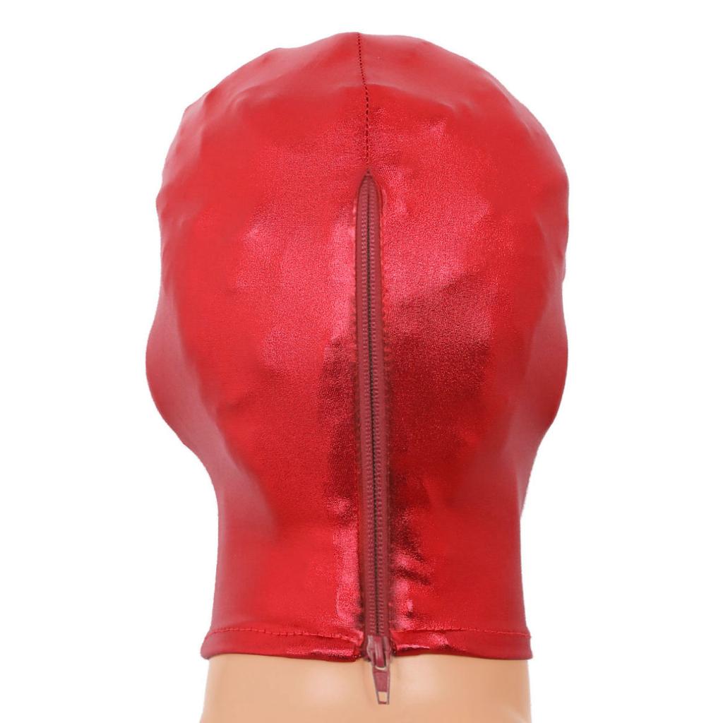 Модная латексная полнолицевая маска с 3 отверстиями, маска для Хэллоуина, косплей, полнолицевая маска с капюшоном