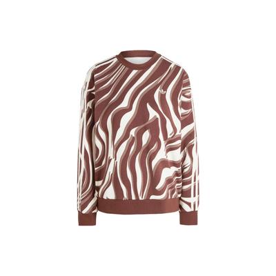Sweatshirts Women's Brown Crew Neck Moderate Regular (Unisex) Sweatshirts IJ8190