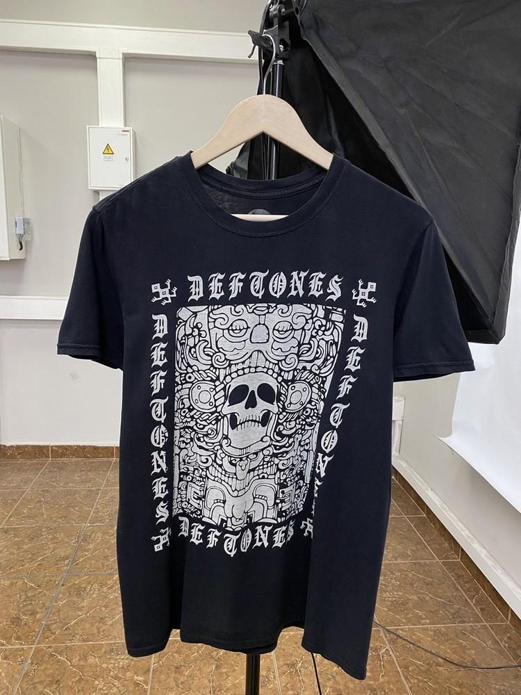 Deftones Металл Рок Группа Футболка Дизайн Черепа черная футболка Унисекс футболка NH25310 Футболка унисекс