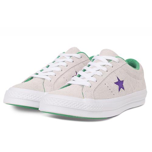 Converse One Star Низкие кеды Унисекс Серый Фиолетовый 160592c