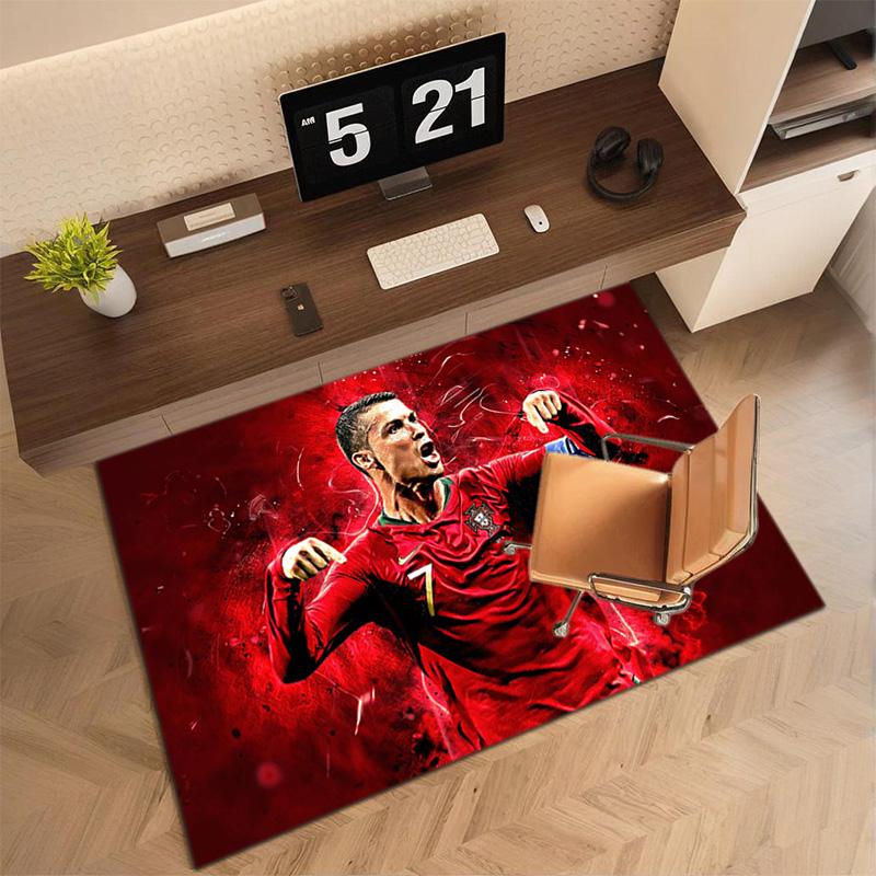 Cristiano Ronaldo Celebrates Glory Carpet Floor Mats Living Room And Bedroom Mats Office Chair Cushion Protective Pad Dormitory Decoration