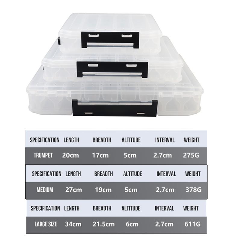 TAIYU 10/14/18-секционный двухсторонний большой ящик для рыболовных снастей для хранения больших приманок, морской рыбалки, приманок, высококачественный рыболовный ящик