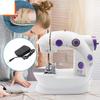 WCIC New Mini Portable Household Sewing Machine Night Light Foot Pedal Straight Line Handheld Sewing Thread Kit Electric