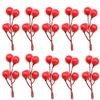 10pcs Christmas Artificial Berries Branches Decor Fake Flowers Plant for Xmas Tree DIY Holiday Wreath Craft Home Party Ornament