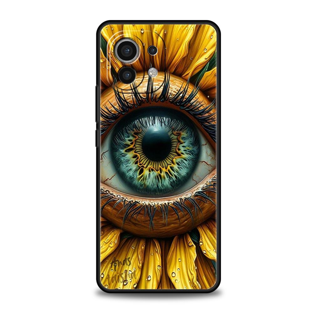 Модные ресницы Глаза Чехол для телефона для Xiaomi Mi 17 Pro Max 15 14 13 12 11 Ultra 15T 14T 13T 12T 11T Pro Lite Мягкий ТПУ Сумки