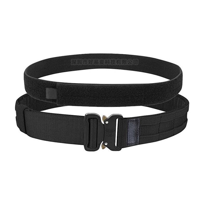Belt Outdoor Adjustable Velcro Inner and Outer Belt Nylon Belt Double Layer Waist Seal