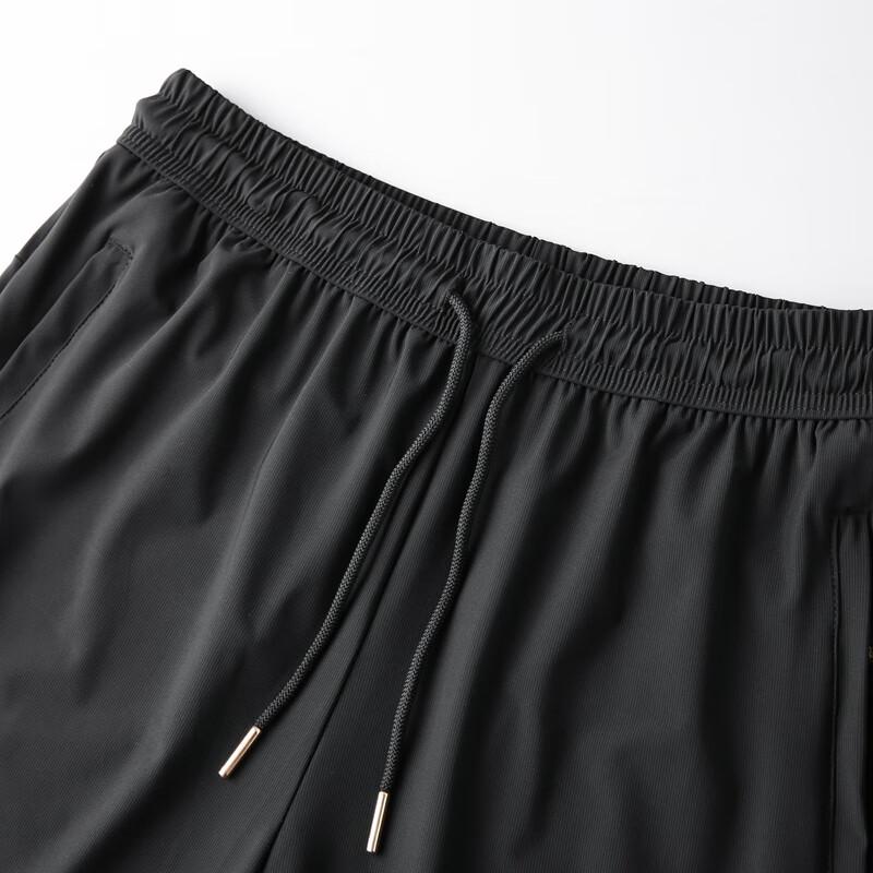Dibinze Men's Ice Silk Plus Size Quick-Dry Shorts