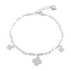 Silver Bracelet with Cubic Zirkonia, Product Weight 3.64 G (2145844)