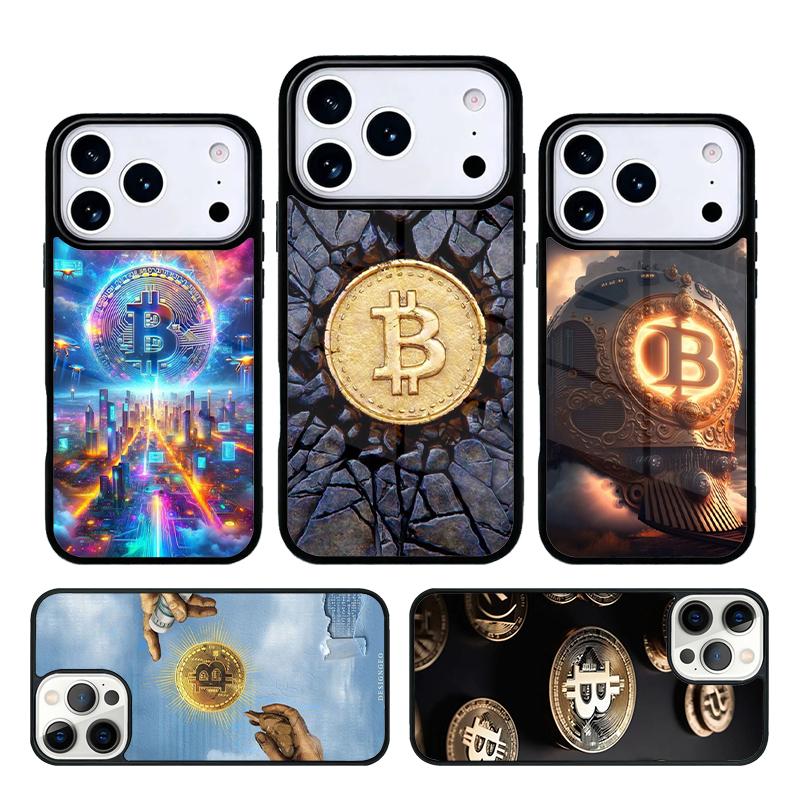 Чехол для телефона Bitcoin BTC для IPhone 11 12 13 14 15 16e 17 Pro Max Coque для IPhone 17 Air