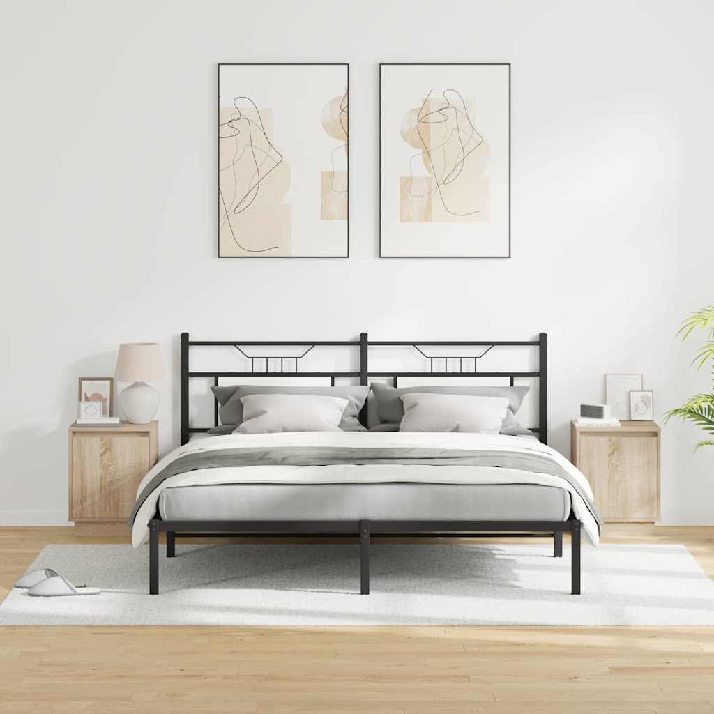 Nightstand 2 pcs Sonoma Oak 39 x 34.5 x 50 cm engineered wood