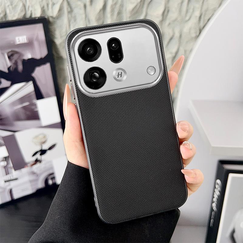 Применимый чехол для мобильного телефона oppoFindx1spro Ромбовидная наклейка кожаный узор findx1s легкая роскошь матовый всесторонний защитный чехол