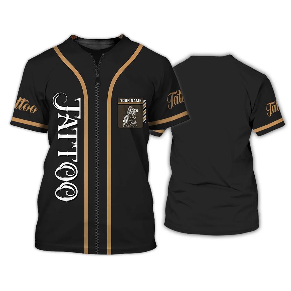 Футболка для мужчин с забавной татуировкой в ​​стиле Харадзюку, уличная одежда для отдыха, большие топы с короткими рукавами и круглым вырезом, модные трендовые футболки с принтом на заказ